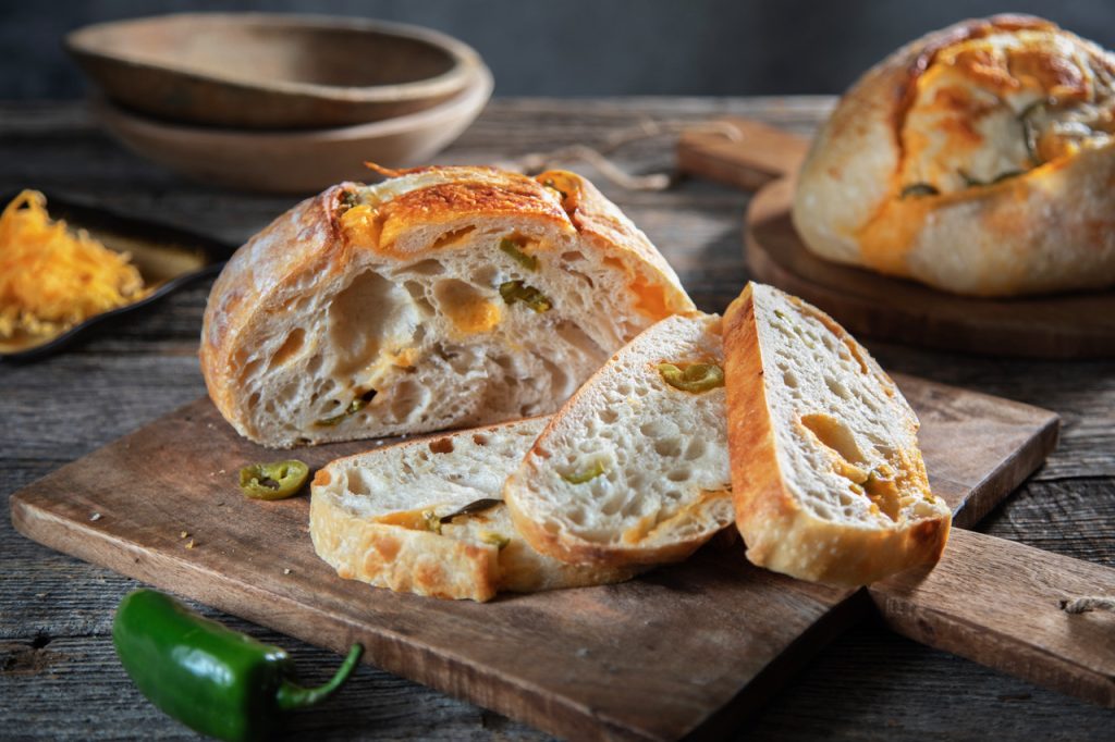 Jalapeno Cheddar Sourdough Loaf